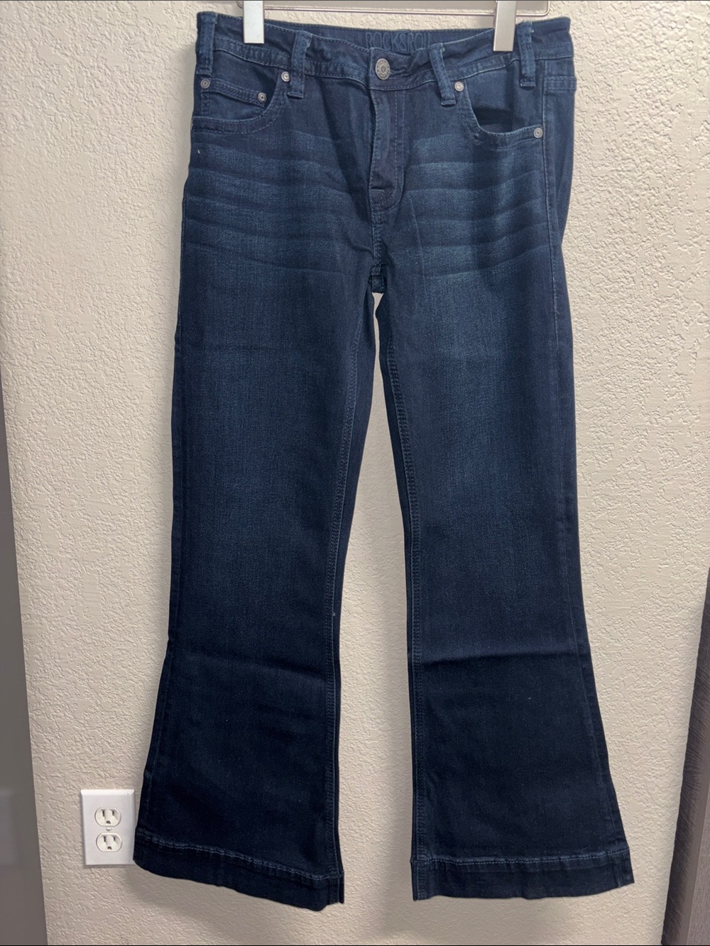 Women's Rock & Roll Denim Trouser Dark Wash Jeans - Size 28x32